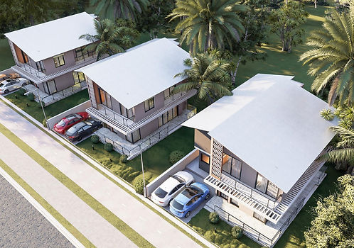 Rangée de villas duplex dans la cité JIBNEA